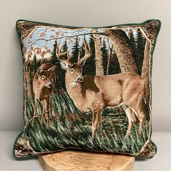 Robert Schmidt Other - NWT - Vintage - Deer Designed Woven Tapestry Pillow by Robert Schmidt - Rare